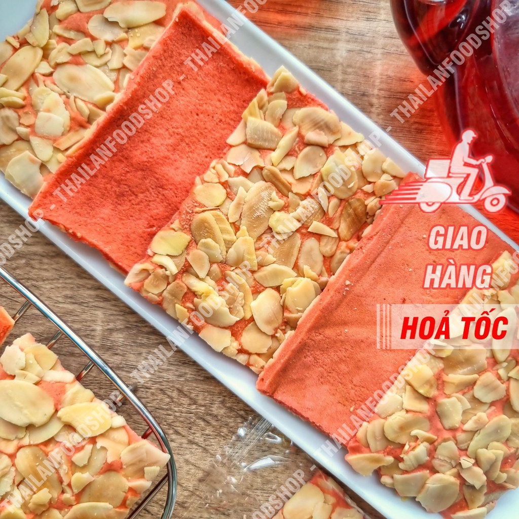 Bánh Ngói Hạnh Nhân Vị Dâu Tây - Túi 300gr