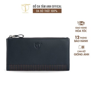 Ví nam cầm tay thời trang sành điệu TÂM ANH, Bóp nam da bò thật cao cấp VCTTA9902-17M-X