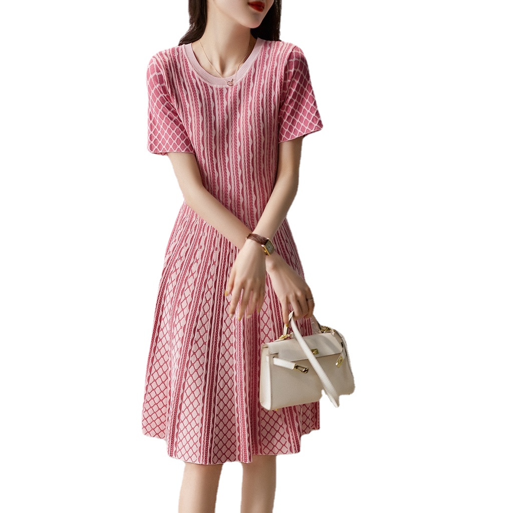 Q Thời Trang ZQG462752Mg Đầm Lụa Sáng Ba Chiều Dáng Chữ A Cao Cấp Cổ Tròn Cong Gợn Sóng Thời Trang Cá Tính Cao Cấp Phù Hợp Với Tất Cả Cao Cấp @ -