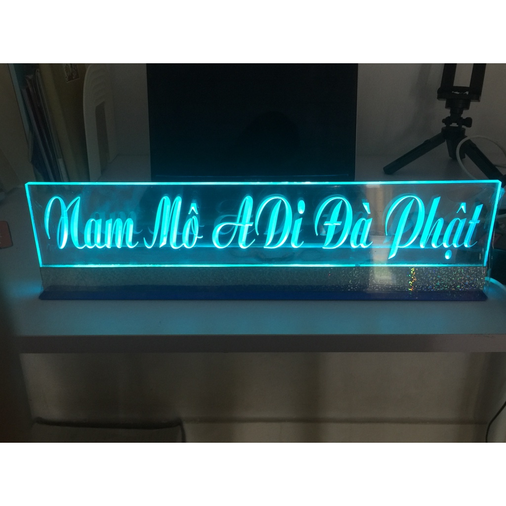 BẢN CHỮ  MICA LED 7 MÀU