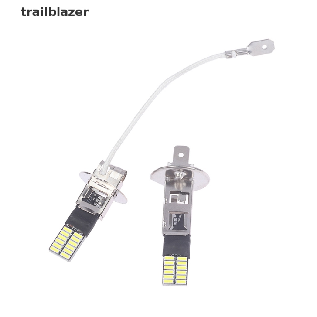 Set 2 Đèn LED H3 H1 24 SMD 12V Ánh Sáng Trắng Dành Cho Ô Tô