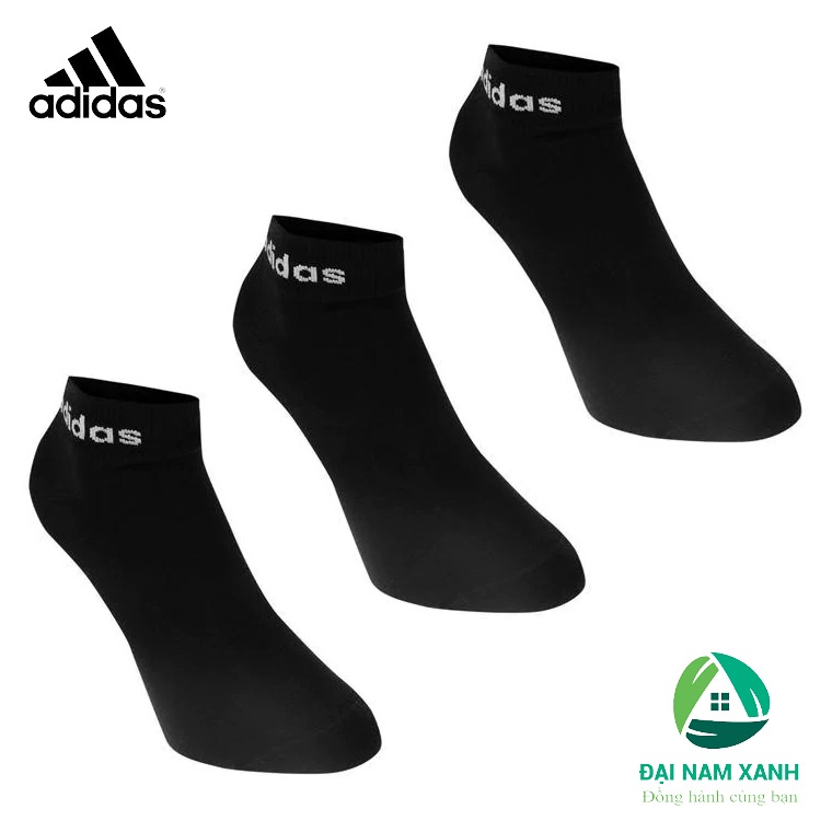 Combo 3 Đôi Vớ Tất Adidas Unisex Ankle (màu Đen)