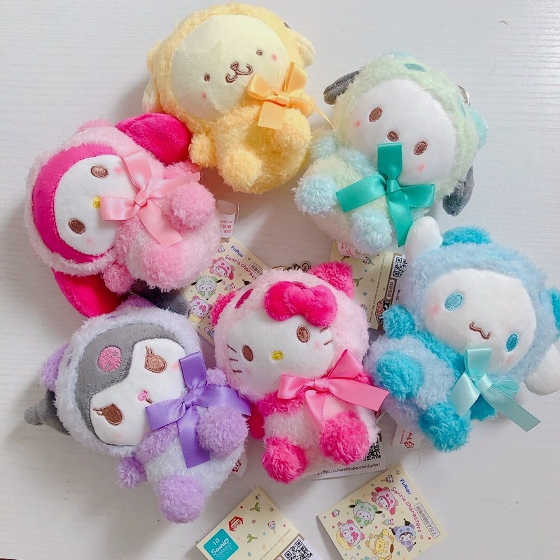 Đồ chơi nhồi bông Hình Nhân Vật Anime Sanrio Kuromi My Melody Cinnamoroll Dễ Thương