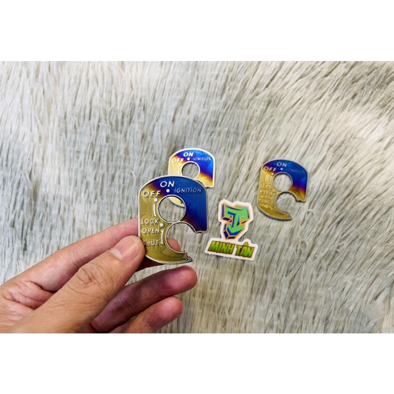 Tem titan dán viền khoá chìa Future led