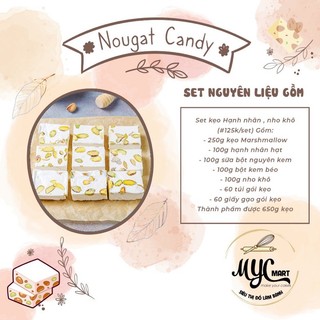 Set làm kẹo Nougat Hạnh nhân , nho khô