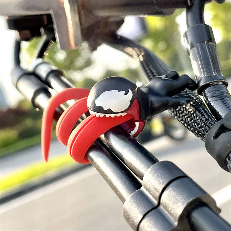 Phụ kiện búp bê Poison deadpool dùng pin trang trí xe mô tô / ô tô 2dOT