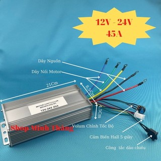 Mạch điều khiển tốc độ motor brushless 12v-24v 30a/45a