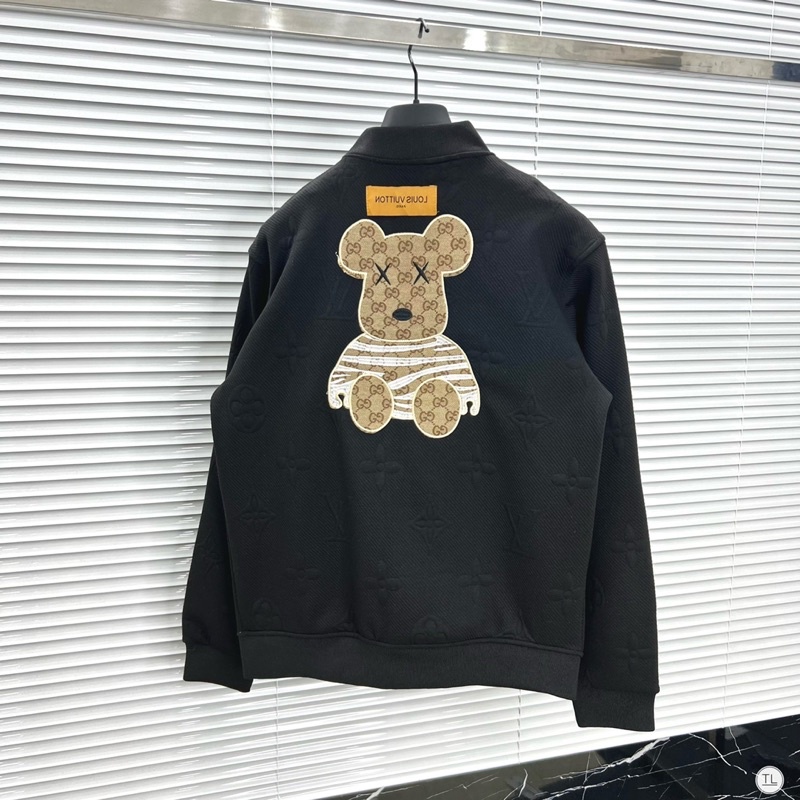 Áo Khoác Bomber Luôn Vui Tươi Chữ Nổi, Logo Thêu