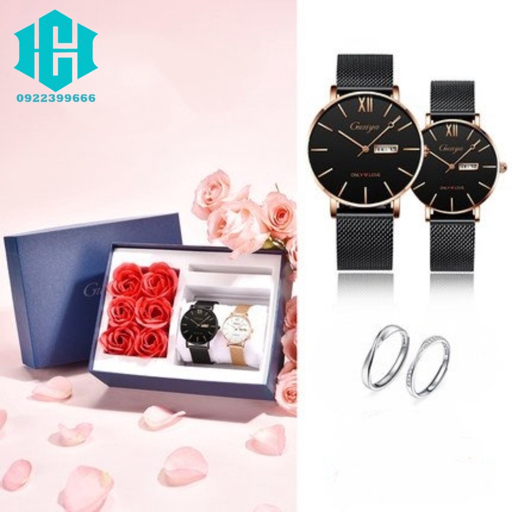 Đồng hồ đôi chính hãng cặp sinh viên nam nữ new 2022 cao cấp sense remote quartz cơ chống nước hiệu quả
