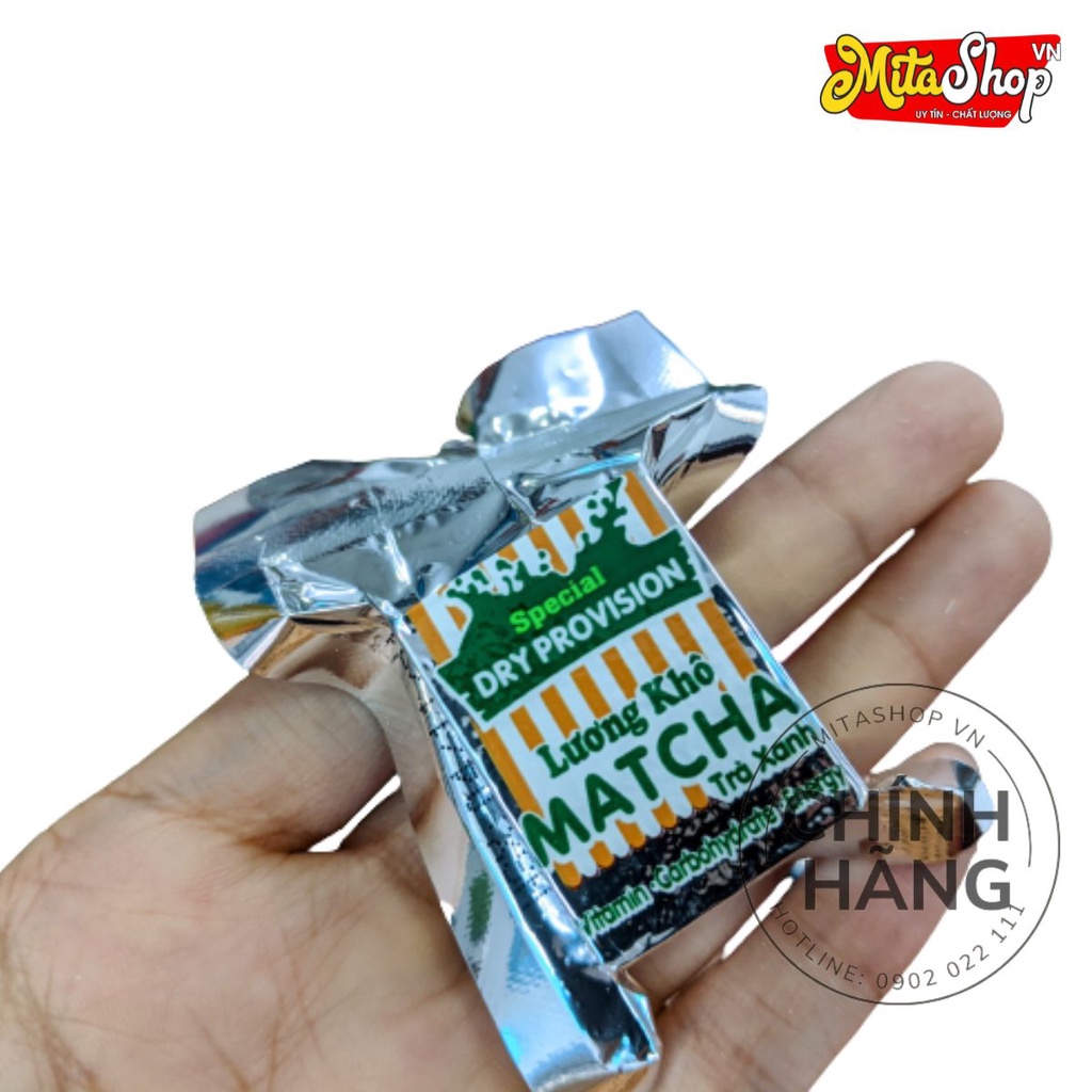 Lương Khô Quân Đội Matcha Trà Xanh Túi 180gr Dành cho ăn chay Cam kết chính hãng