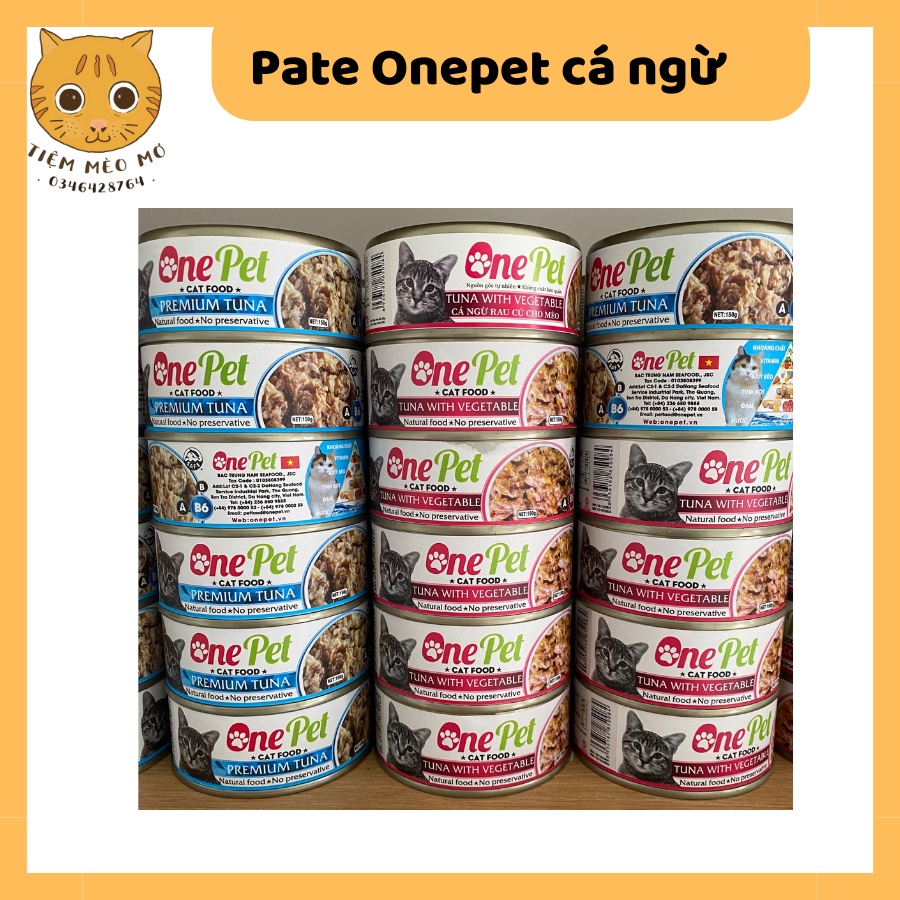 Pate Onepet Cá Ngừ hộp 150gr cho mèo mọi lứa tuổi