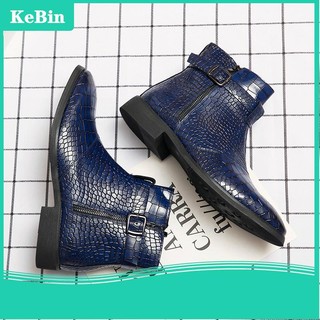 Giày bốt da cổ cao thời trang công sở thanh lịch cho nam