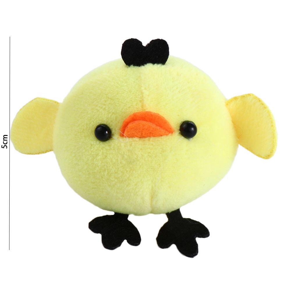 DARNELL Móc Khóa Gà Nhồi Bông 6cm Đáng Yêu