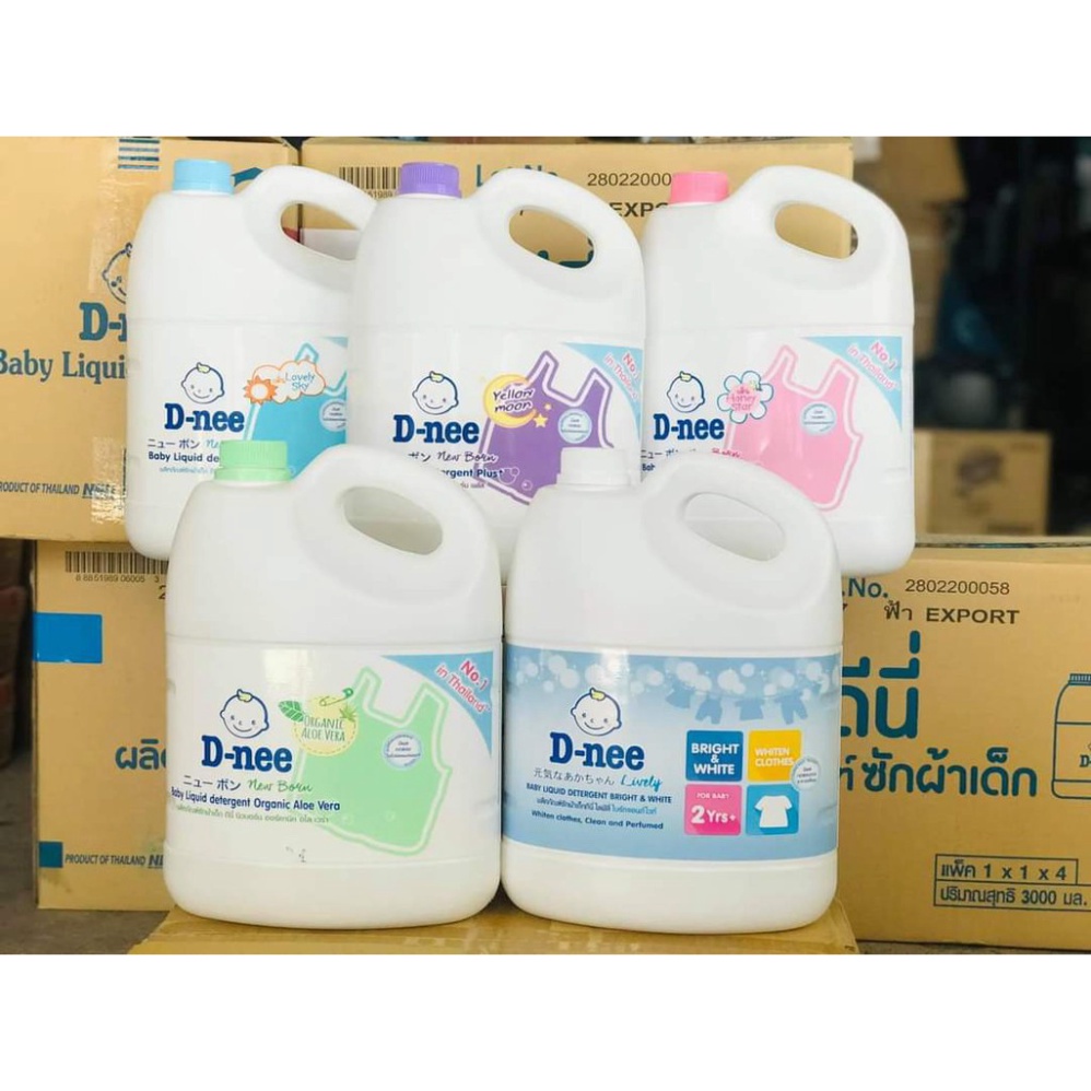 DNEE - Nước Giặt Xả Quần Áo Cho Trẻ Em Dnee Thái Lan 3000ml Tem Công ty Đại Thịnh