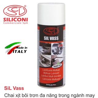 Chai xịt dầu bôi trơn silvass cho máy may, máy thêu