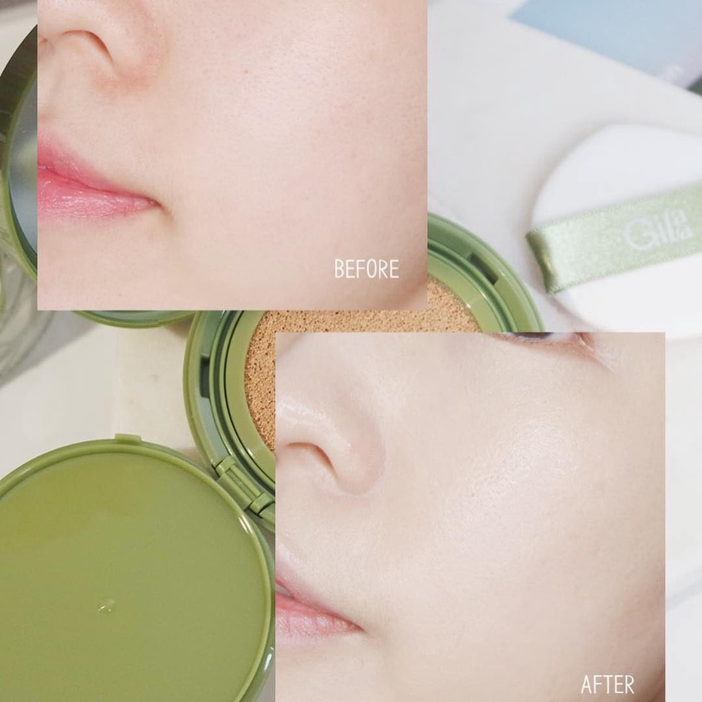 Phấn Nước Kiềm Dầu, Che Phủ Cao Gilaa Vegan Super Cover Cushion SPF50+/PA+++