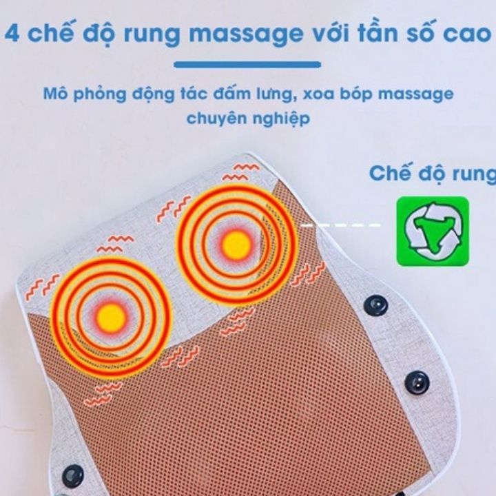 Gối massage,máy massage, máy mát xa lưng vai và cổ hồng ngoại SA-L16