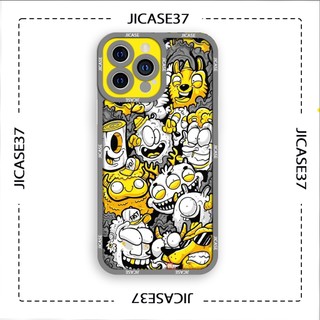 Ốp lưng iphone và samsung xiaomi oppo cạnh vuông Jicase thú hiphop graffiti