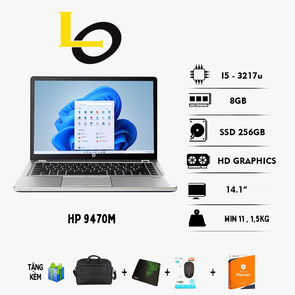Laptop HP Elitebook 830 G5 Core i7- 8650U /Ram 8Gb/SSD 256Gb/Vỏ Nhôm/Mỏng Nhẹ Đẹp Keng  99%