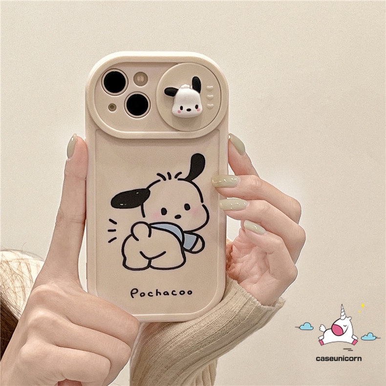 Ốp Điện Thoại TPU Mềm In Hoạt Hình 3D Có Nắp Trượt Bảo Vệ Camera Cho IPhone 11 13 12 Pro Max XR 7 8 Plus X XS Max 11 Pro Max
