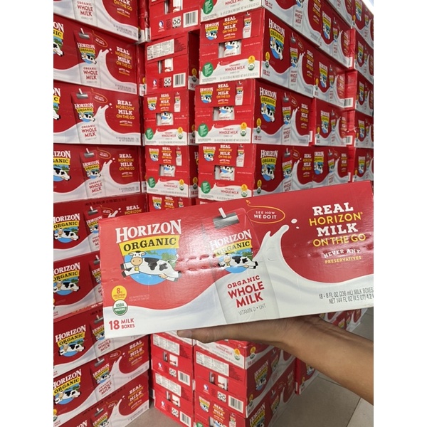-18h sữa organic Horizon nguyên kem 236ml