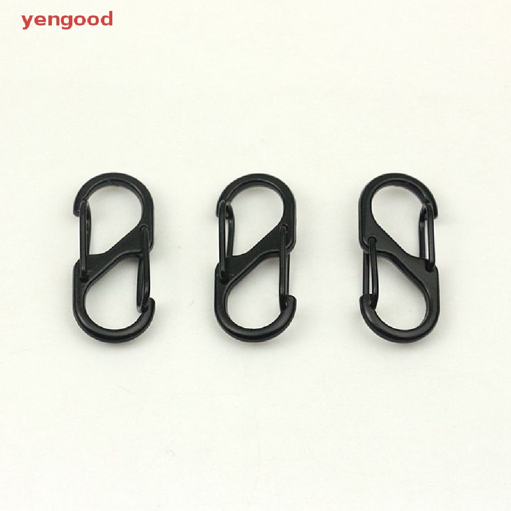 Móc Khóa Chữ S Mini Bằng Thép Không Gỉ Tiện Lợi Khi Đi Cắm Trại