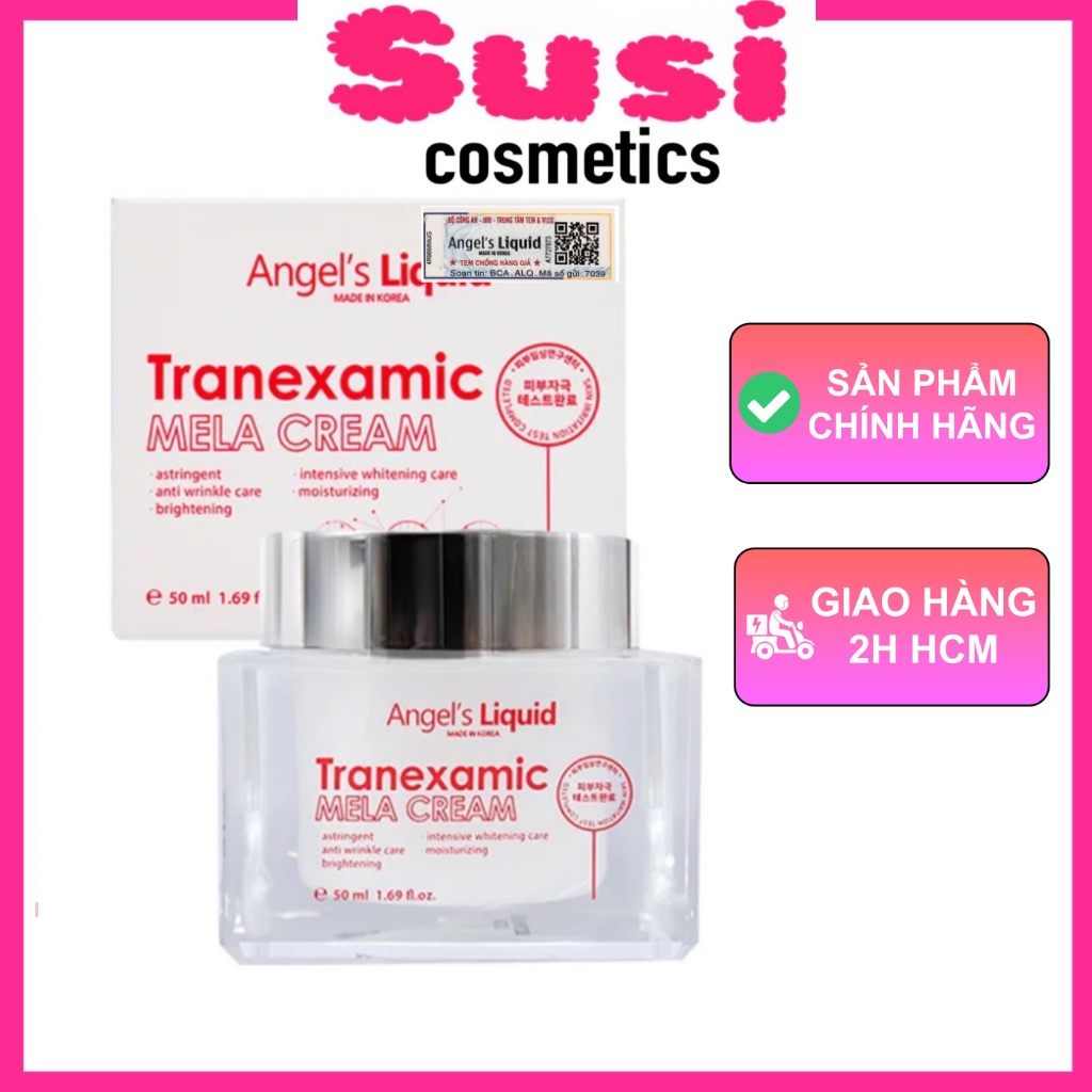 Kem Dưỡng Tranexamic Acid Mờ Nám Chuyên Sâu Angel's Liquid Mela Cream 50ml