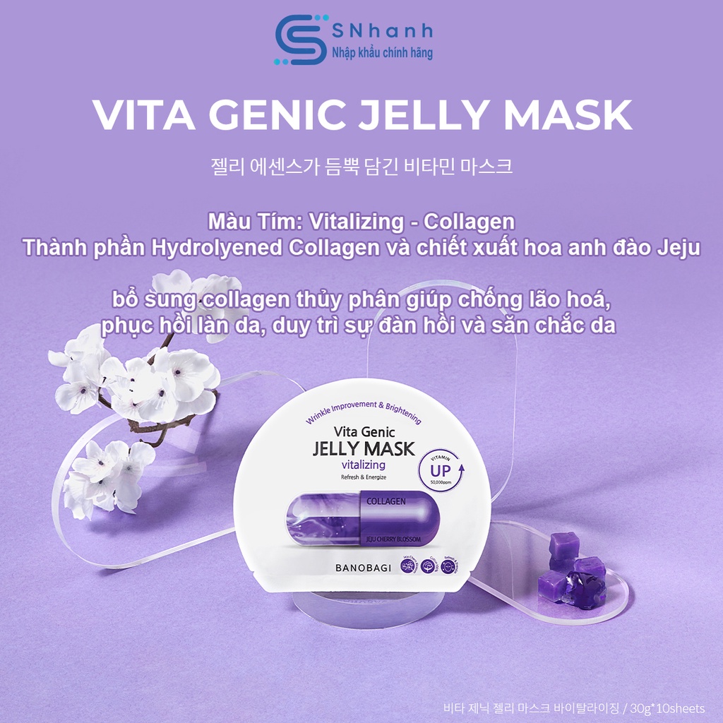 Mặt nạ bổ sung Vitamin Banobagi Vita Genic Jelly Mask