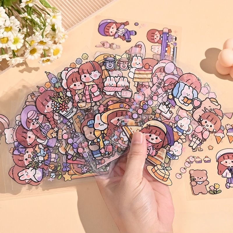 Set Quà Tặng Hộp Sinh Nhật Combo Washi Tape Sticker Sổ Tay Cute Timo WS16