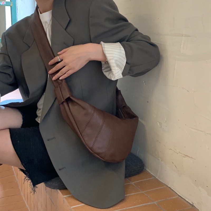 Túi Đeo Vai Màu Đen Phong Cách Nhật Bản Thời Trang Cho Nữ