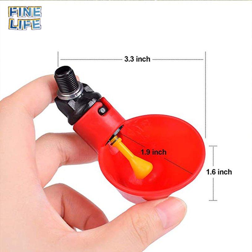 10PCS Chicken Coop Waterer Fowl Automatic Poultry Chick Feeder Water Drinker