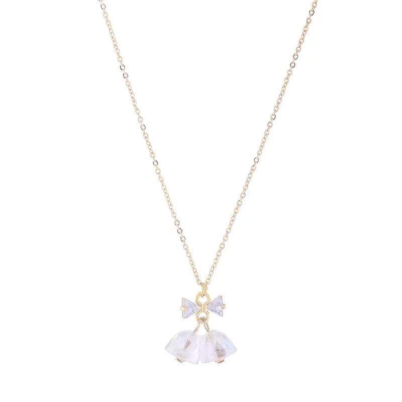 Vòng cổ chuông pha lê Vòng cổ Giáng sinh Dây chuyền Hàn Quốc tinh tế thời trang quà Giáng sinh vòng cổ nữ