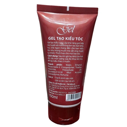 Gel tạo kiểu giữ nếp tóc Kella 150ml
