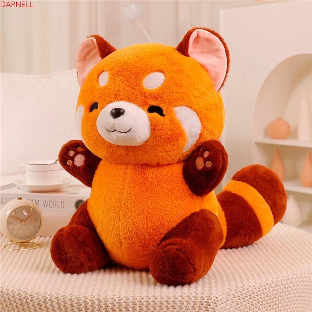 Thú Nhồi Bông Hình Racoon Màu Đỏ Mềm Mại