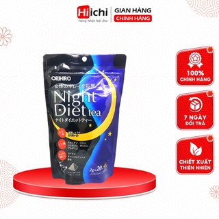 Trà giảm cân orihiro night diet tea thảo dược an toàn 24 gói - hiichi japan