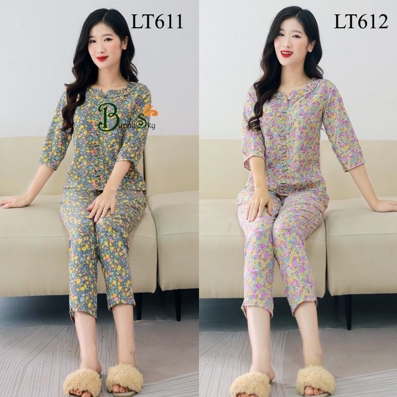 Đồ bộ mặc nhà, quần áo nữ chất liệu lụa thái, mềm mịn mát, lên dáng đép