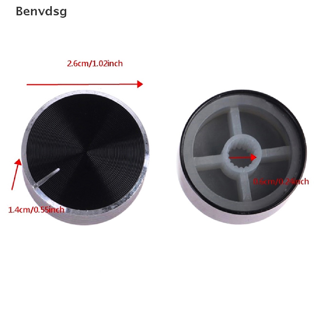 Núm Vặn Chiết Áp Điều Chỉnh Âm Lượng Bằng Hợp Kim Nhôm 26x14mm 6mm