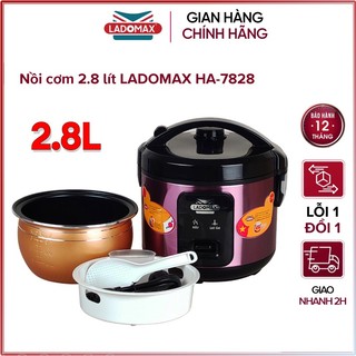 Nồi cơm điện nắp gài 2.8 lít ladomax ha-7828