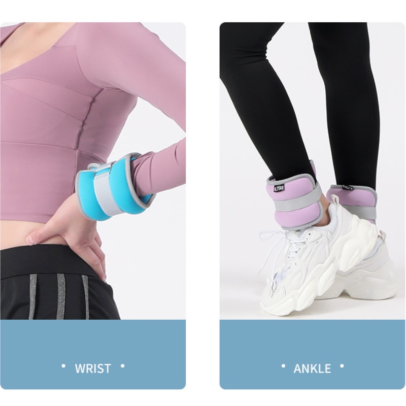 Tạ chân tay 2kg/đôi phiên bản mạt sắt siêu êm, hỗ trợ tập luyện giảm mỡ tăng cơ, phát triển chiều cao, bảo hành 6 tháng