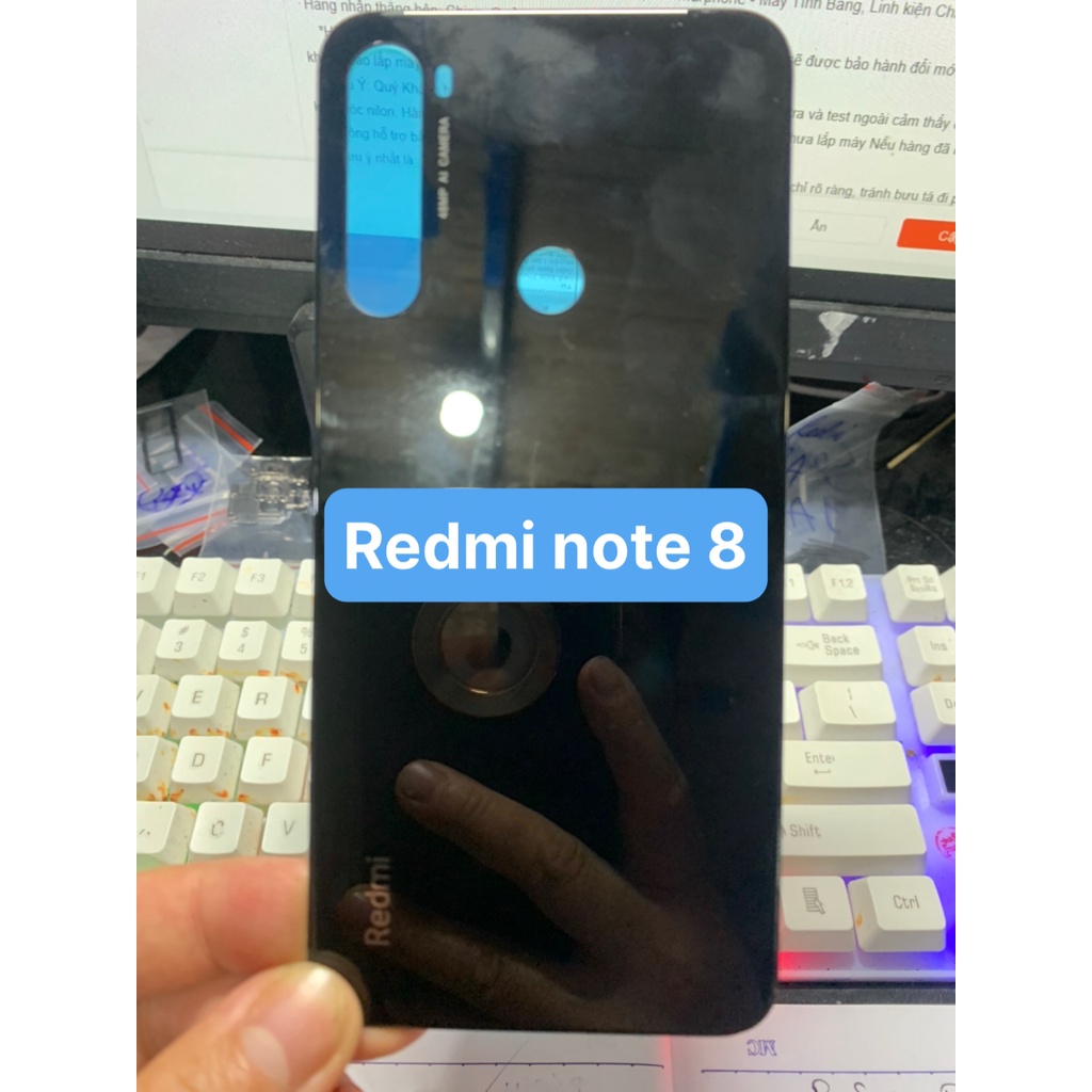 Kính lưng xiaomi redmi note 8