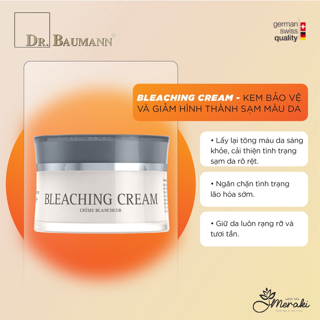 Kem Bảo Vệ Và Giảm Hình Thành Sạm Màu Da BLEACHING CREAM 30ml