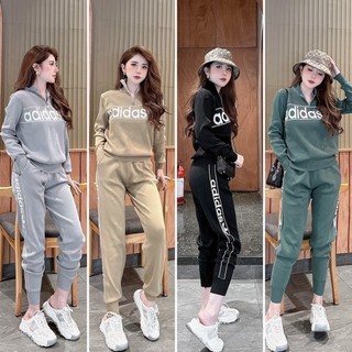 Set bộ len a.d.i.d.a.s khoá cổ len qc