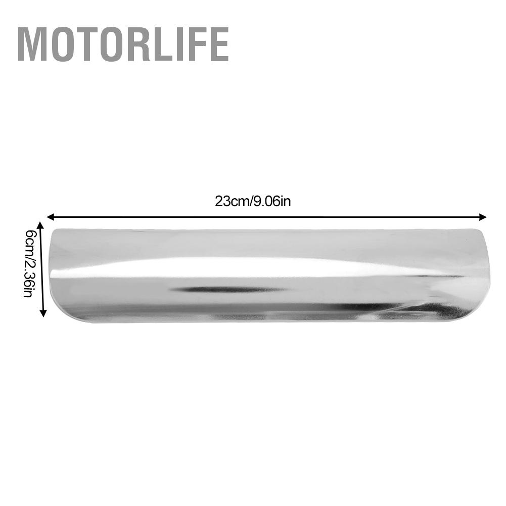 Motorlife Tấm chắn nhiệt ống xả tấm Chrome cho xe máy phổ thông 50-70mm / 2.0-2.76in