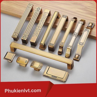 Tay Nắm Tủ Quần Áo, Tủ Bếp, Ngăn Kéo – Phong Cách Trung Hoa – Hợp Kim Nhôm Cao Cấp, lỗ đơn- 96mm-192mm