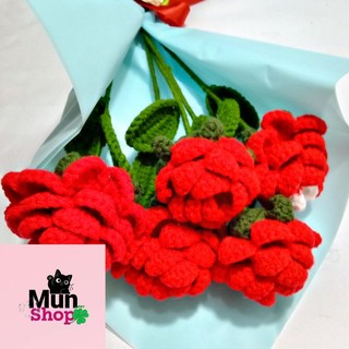 HOA HỒNG LEN HANDMADE