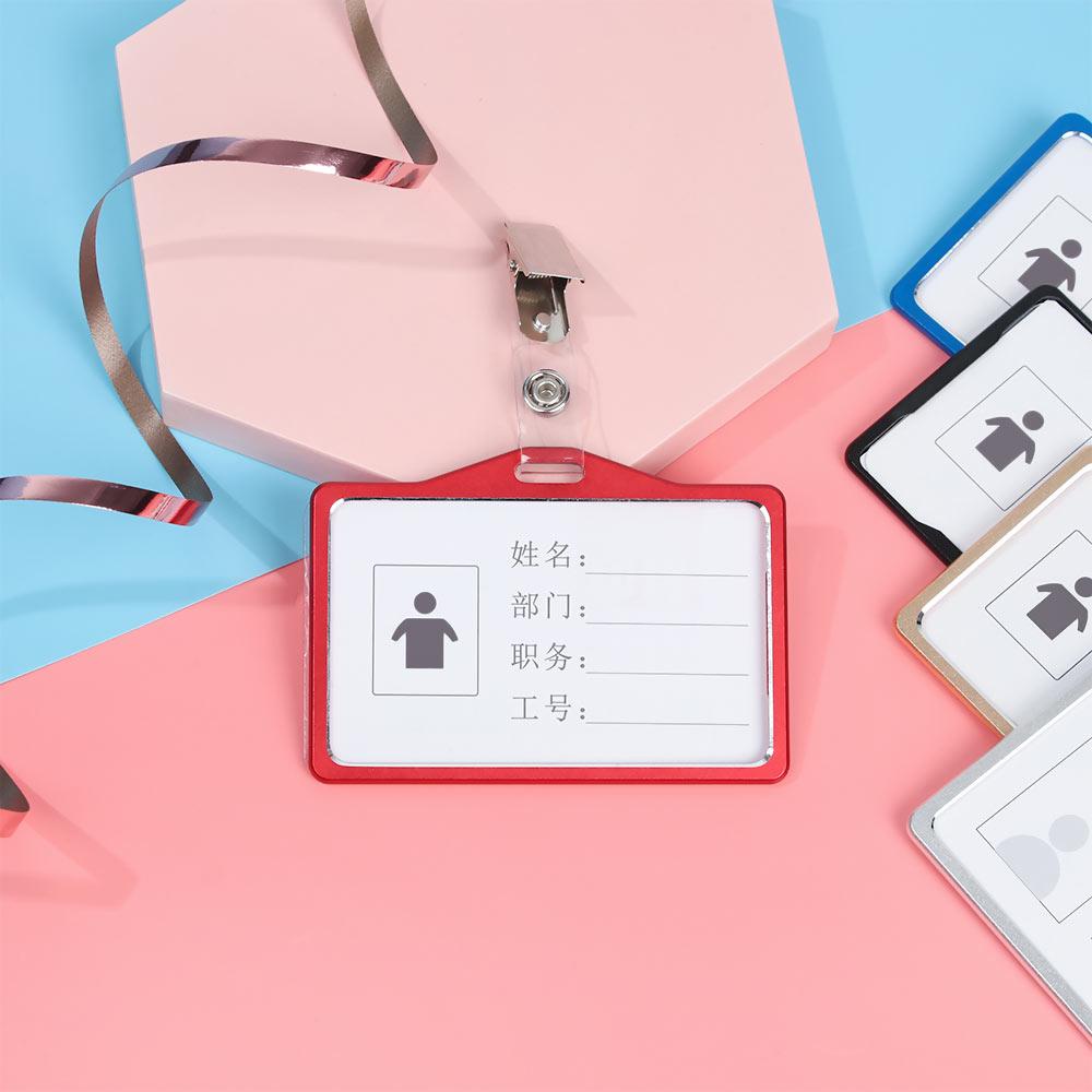 Kẹp Giữ Thẻ ID/Thẻ Tên Bằng Kim Loại Đa Năng Thời Trang Tiện Dụng Cho Nam Và Nữ