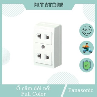 Ổ cắm đôi 2 chấu loại nổi 10a panasonic wkg1092250
