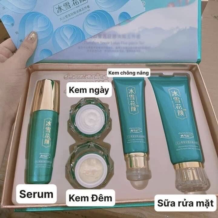 ( Chính Hãng) bộ hoàng cung xanh vip kim cương 5in1 ( tặng 3 mặt nạ) | BigBuy360 - bigbuy360.vn