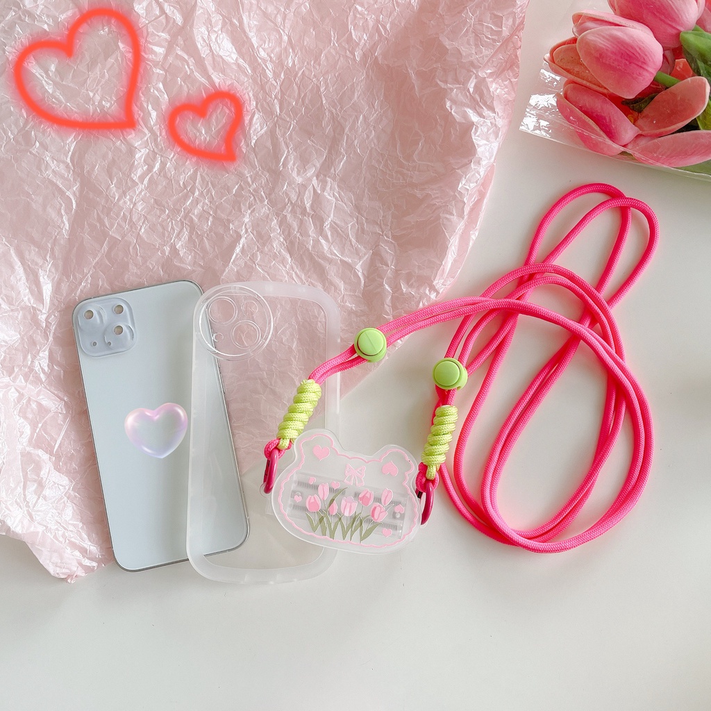 Dây Đeo Điện Thoại Chống Thất Lạc Hình Gấu StellaLou Kiểu Hàn Quốc Dễ Thương
