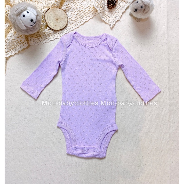 ÁO Body dài tay cotton mềm mịn cho bé